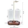 Figure-8 Glass Cup Incense Holder: Anti-Ash Meditation & Yoga Decor