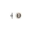 Pocket Door Hardware with Red Green Indicator Round Pocket Door Privacy Lock for Bathroom Bedroom Zinc Alloy