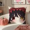 Tokisaki Kurumi Date A Live Cushion Cover Pillowcase Short Plush Invisible zipper Room Sofa Cushion Cover