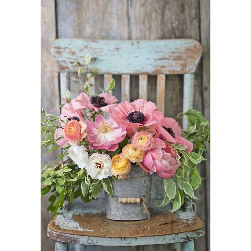 5D Diamond Painting Flowers Full Round Drill New Arrival Mosaic Diamond Embroidery Vase Painting Rhinestone Home Decor