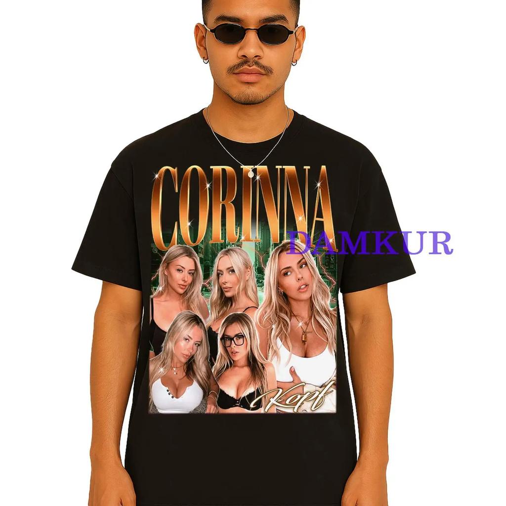 Retro Corinna Kopf Bootleg T Shirt Casual Fans Merch Top Vintage Slightly Homme Fashion Soft Graphic Designer Clothes