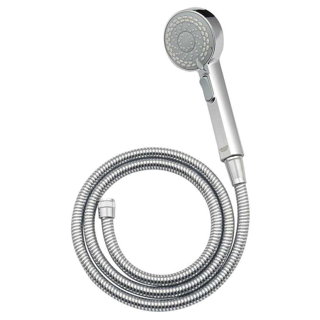 

Gaona Yatamon Curtis Shower Head and Hose Grohe Metal Stop Set, (with Function, 4-Level Switching, Massage, 1.6m Hose) GA-FH027