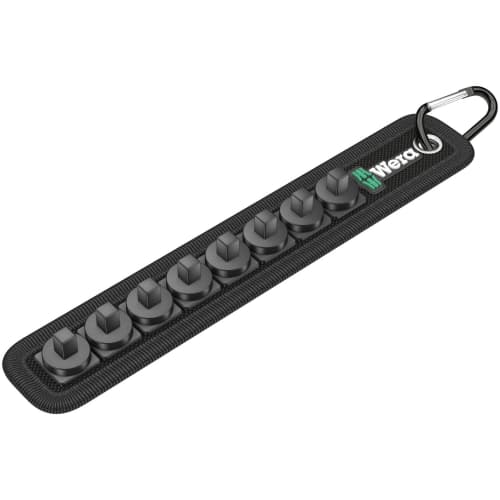 WERA 1/4" Drive Twist Lock Socket Holder, Holds 8 Sockets, 003890