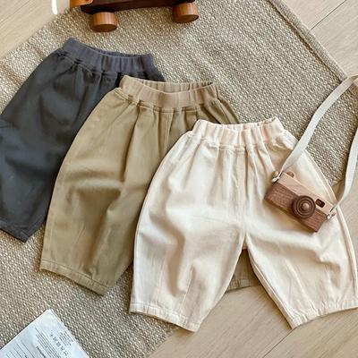 Children Pants Spring Autumn Casual Sports Trousers Boys Girls Korean Solid Color Fashion Versatile Kids Baby Clothing Pant