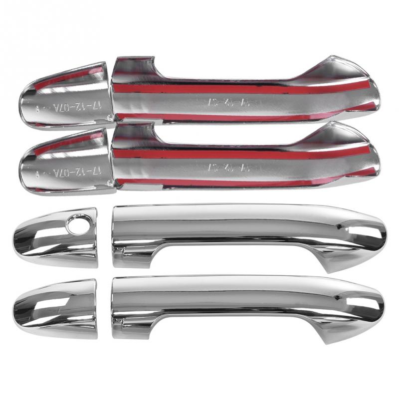 8 Pcs Silver Chrome Car Electroplate Exterior Door Handle Cover Trim Protector for Mercedes Benz Vito W447 2014 2015 2016