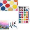 28 Colors Solid Pigment Paints Portable Art Painting Powder Set for Watercolor  Gouache