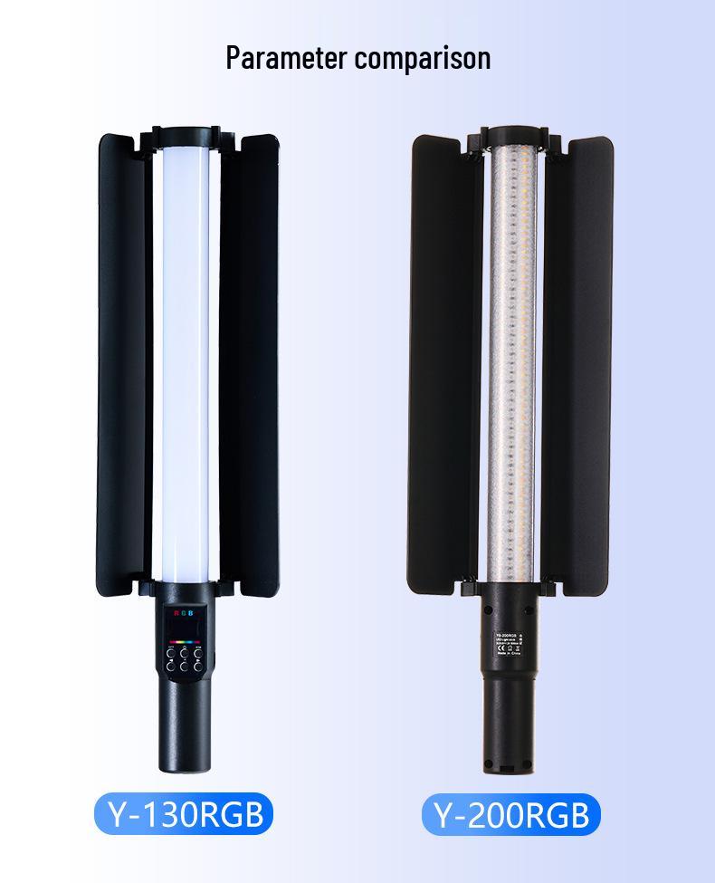 8-Color RGB LED Stick Light, 20W Handheld Portrait and Background Softlight for Outdoor Photography.