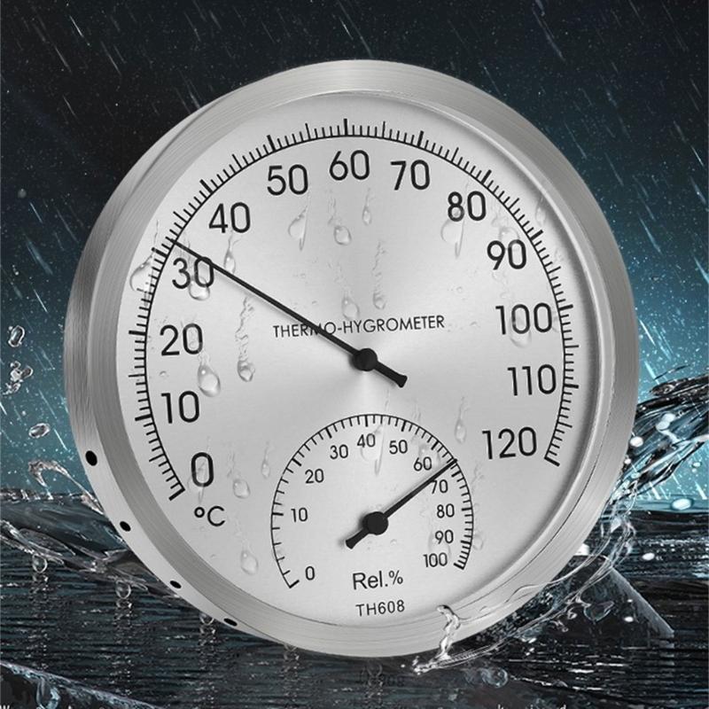 Mini Indoor Thermometer Hygrometer Analog 2 in 1 Temperature Humidity Monitor Gauge for Home Room Outdoor Offices
