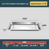 Zhaoran 304 Stainless Steel Rectangular Serving Tray