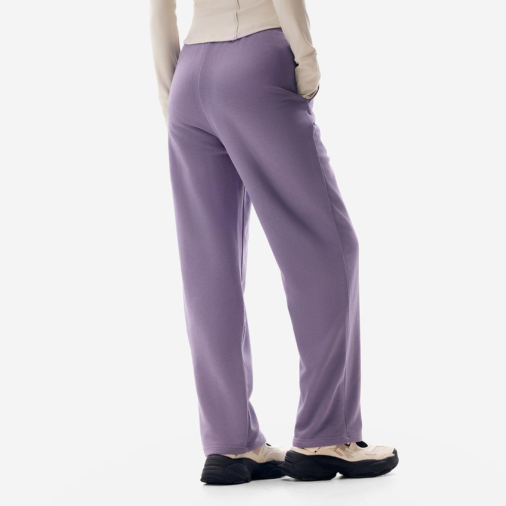 Li-Ning Fitness Series Solid Color Mid-Rise Drawstring Breathable Versatile Straight-Leg Sports Pants Women pants AKLVA52-1