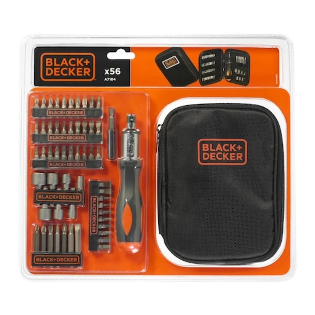 Black & Decker Steckschlüssel- und Schraubendreher-Set  (Packung mit 56)