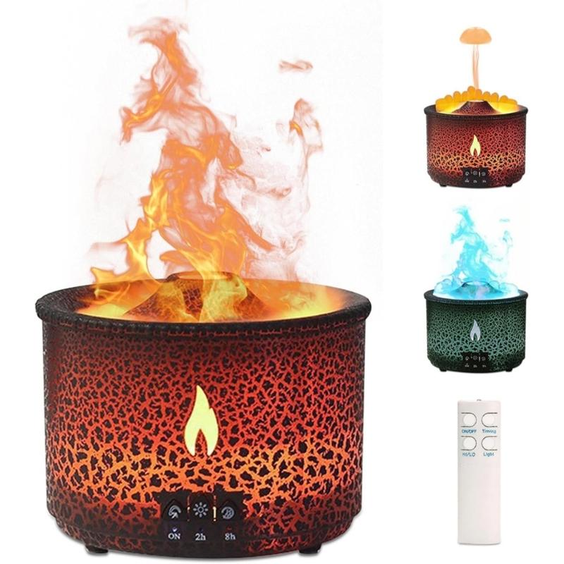 Fashion Volcano Designs Protable Humidifier 360ML Capacity Suitable for Dry Climates Enhances Indoor Air Quality