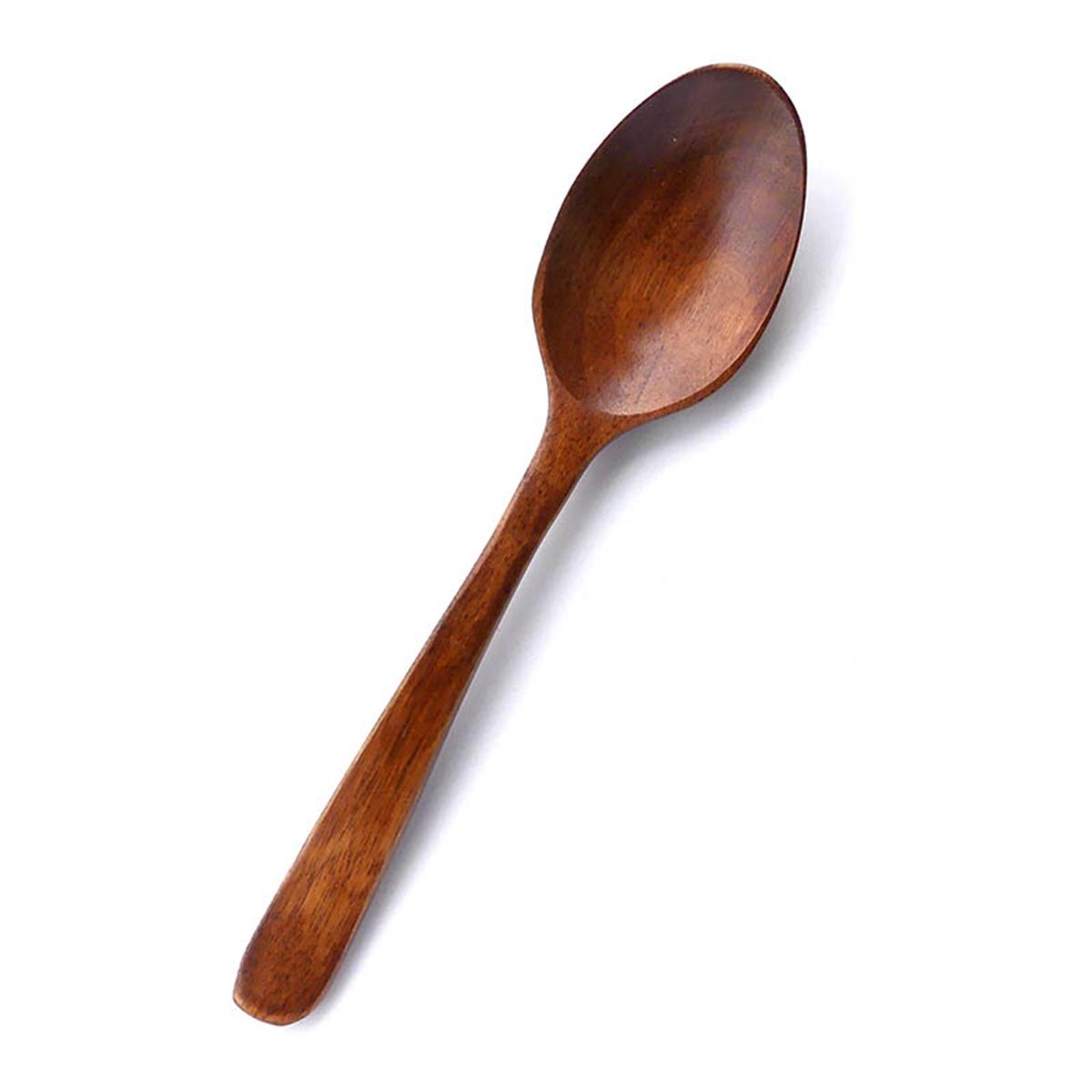 

Baby Soup Eco-Friendly Tableware Natural Dinnerware Cutlery Kitchen Utensil Wooden Spoon Teaspoon 1Pc