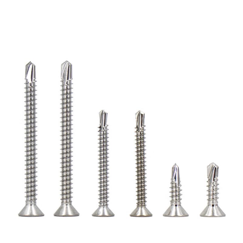 Bingyu 316 Stainless Steel Phillips Countersunk Self-Tapping Drill Screws DIN7504P