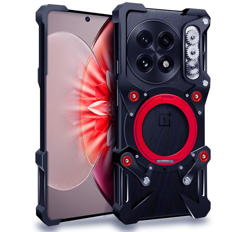 

Aluminum Frameless Case For Oneplus 13R Rotating Bracket Shell Metal Rimless Shockproof Cover OnePlus 13R чорний