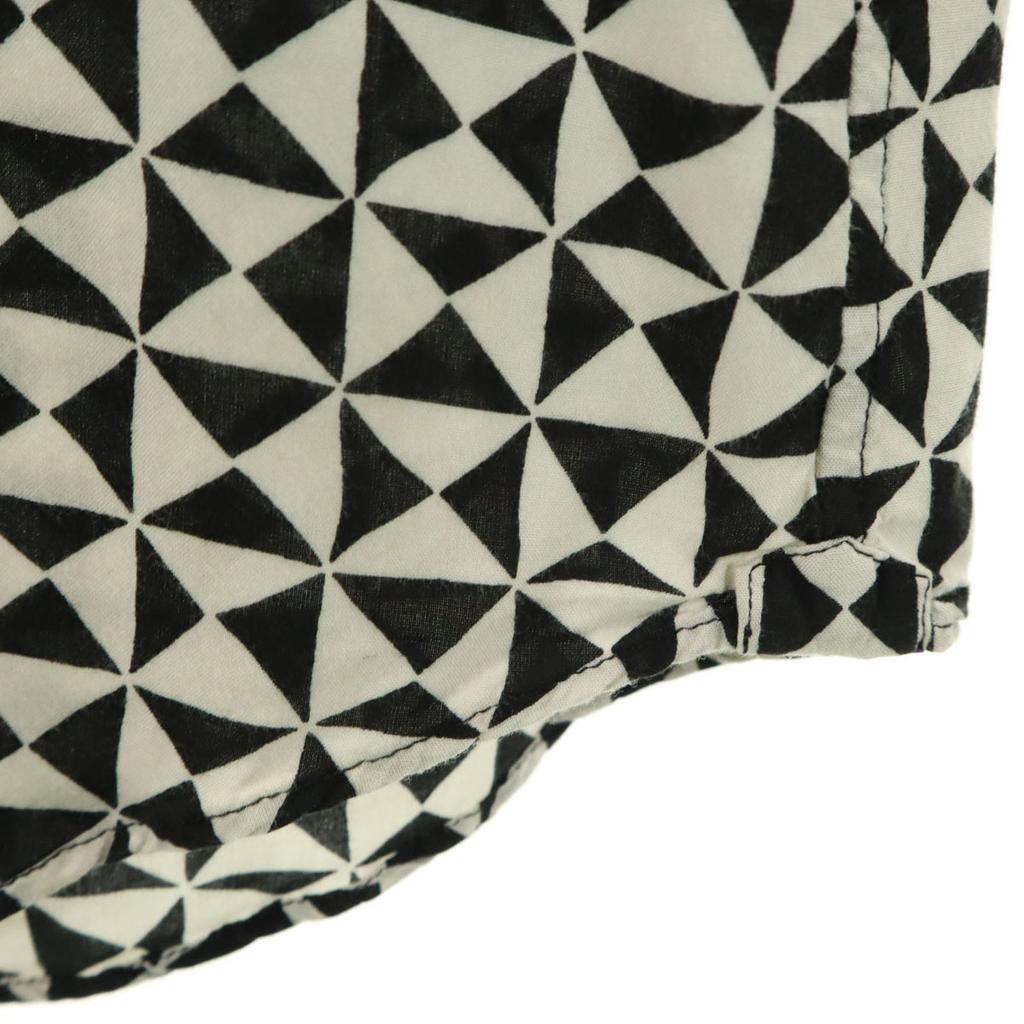 Celine 21AW vyrobeno v Itálii Vzor kaleidoskopu Košile s dlouhým rukávem 37 bílá Pánská Použitá