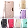 Solid Color Leather Phone Case Wristbands Suitable For Iphone 5 6 7 7 Gift Plus