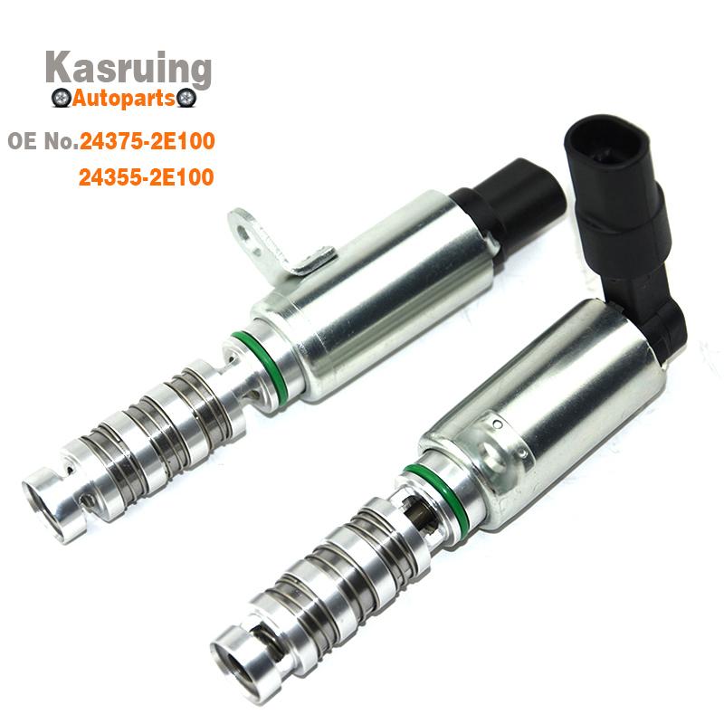 24375-2E100 24355-2E100 New Oil Intake& Exhaust Variable Timing Solenoid Valve VVT for Hyundai Elantra Kia Forte Optima Soul