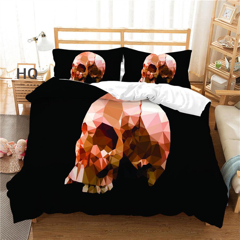 Duvet Cover 3D Skull Comforter Cover High End Bedspread Children Bedclothes