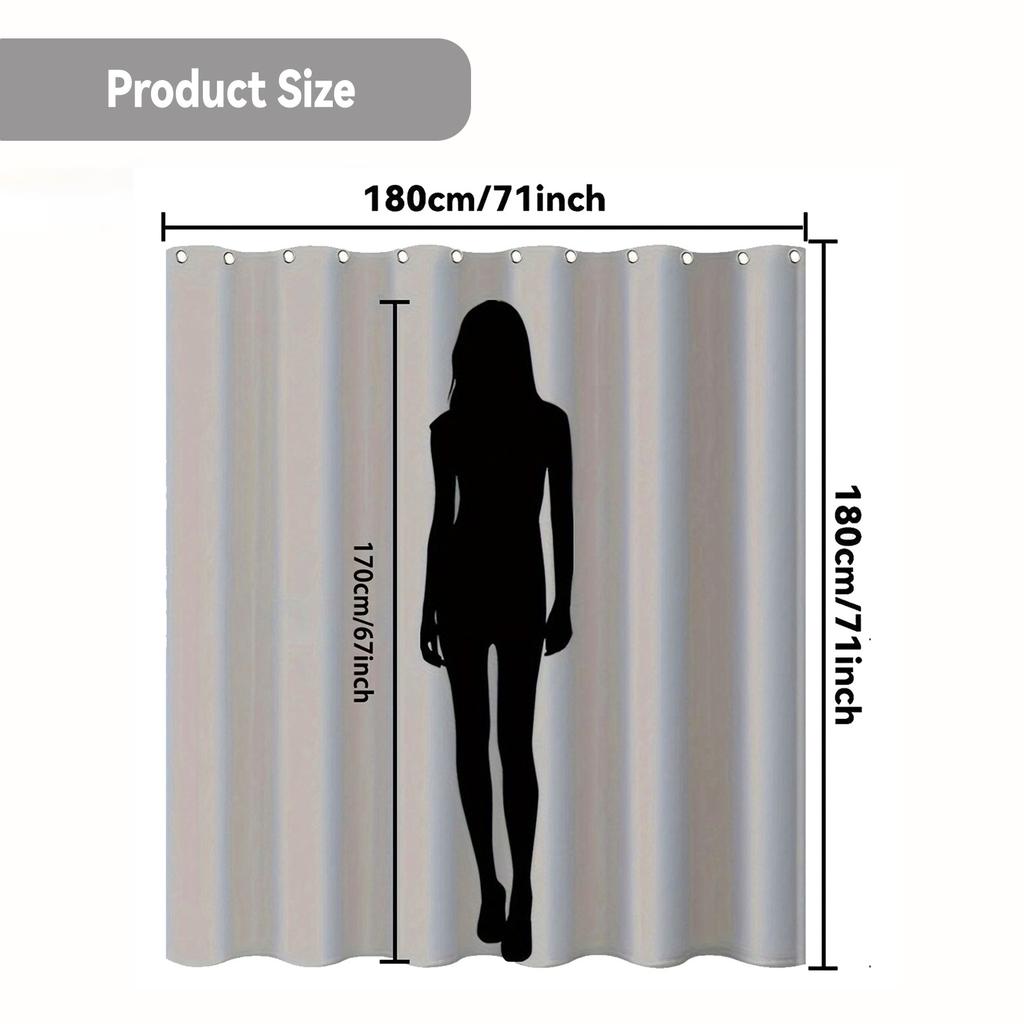 1 Autumn leaves print shower curtain, polyester fabric, with hooks, machine washable, unlined, cartoon pattern for bathroom