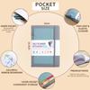 1PACK Plan Book Self-Filling No Date One Page Daily Self-discipline Efficiency Manual Strap Notebook