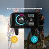 Electric Bicycle Display Panel ABS 5V LCD High Definition Multifunction Bike Display Panel with SM Connector for Bicycle Modification