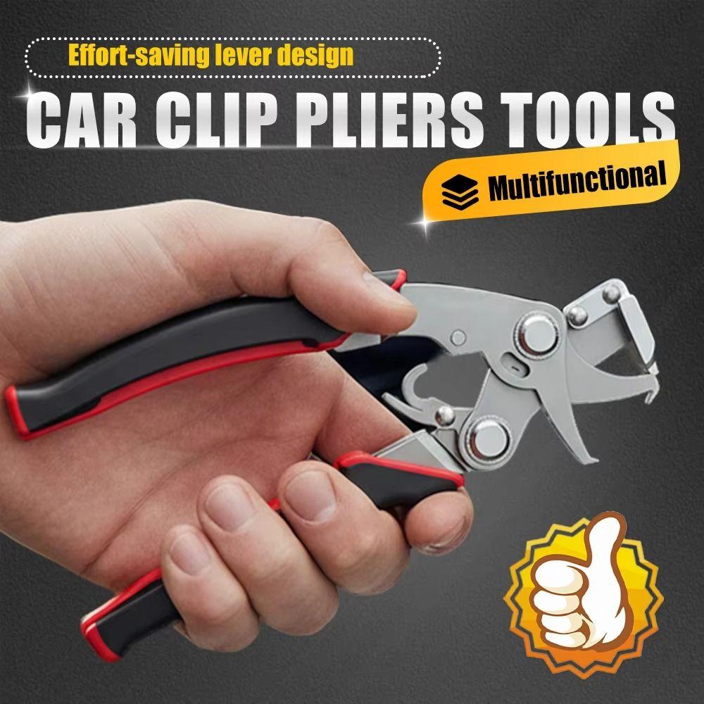 Efficient Car Clip Pliers Anti-slip Panel Clip Removal Pliers Auto Panel Removal Tool  Nut Removal