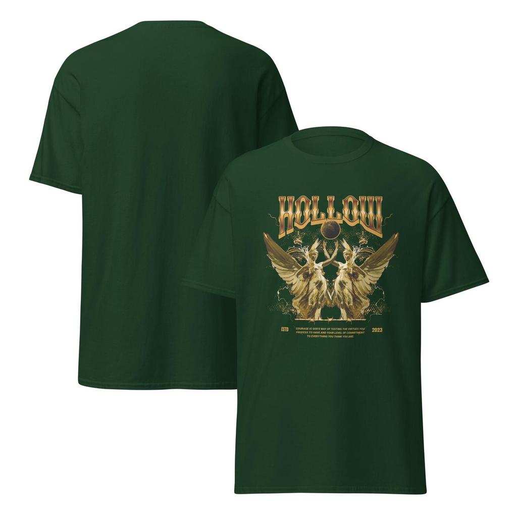 Hollow Twin Angels Streetwear Design – ESTD 2023 T-Shirt