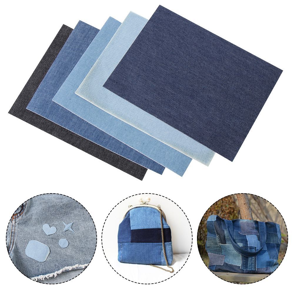 Jean-Flicken Jeans-Reparaturflicken Denim Aufbügelflicken Kleideraufkleber Nähzubehör Kleiderloch-Dekoration DIY-Basteln
