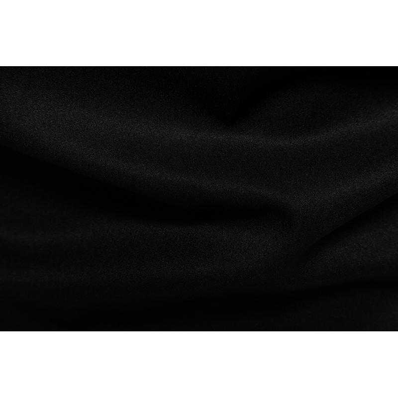 Herbst Herren Trendy Unregelmäßig Degsin Hemden Langarm Stehkragen Einfarbig Casual Hemden Einreiher Hemden