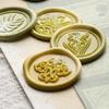 Flower Embossed Wax Seal Stamp Metal Sealing Stamp Head for Seal Envelope Valentines Card Wedding Invitation Wine Bottle