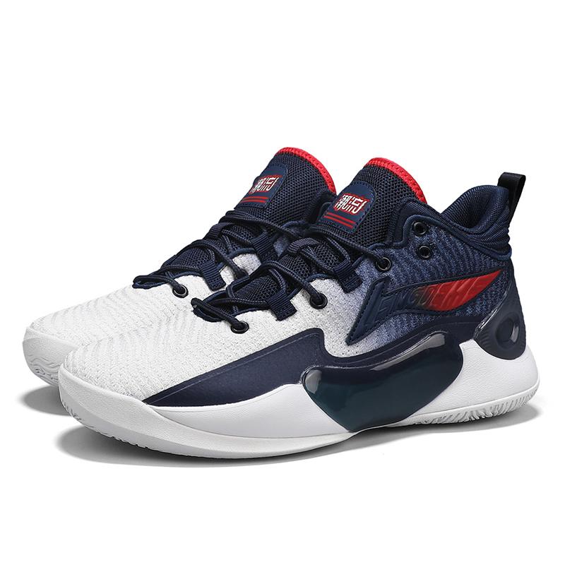 Students breathable low-top basketball shoes men's full hands  new cushioned wear professional combat sports shoes