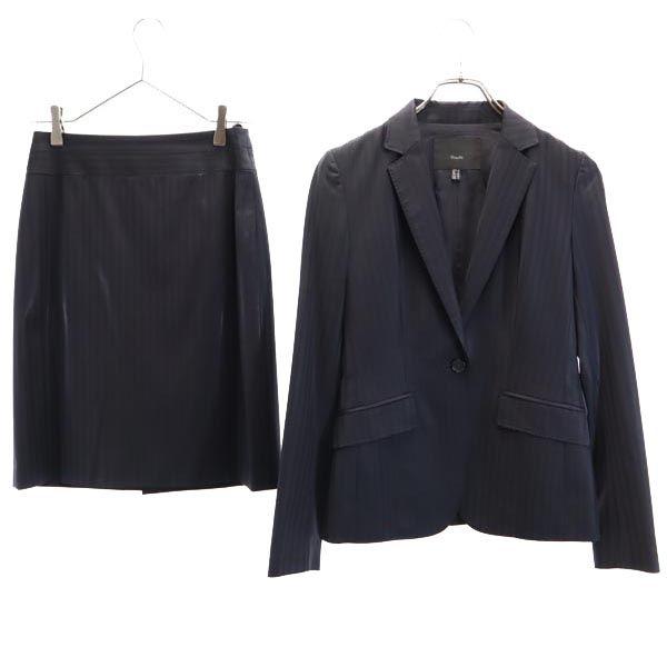 

iCB wool blend Striped Pattern Skirt suit Setup 7 tailored jacket Women Used