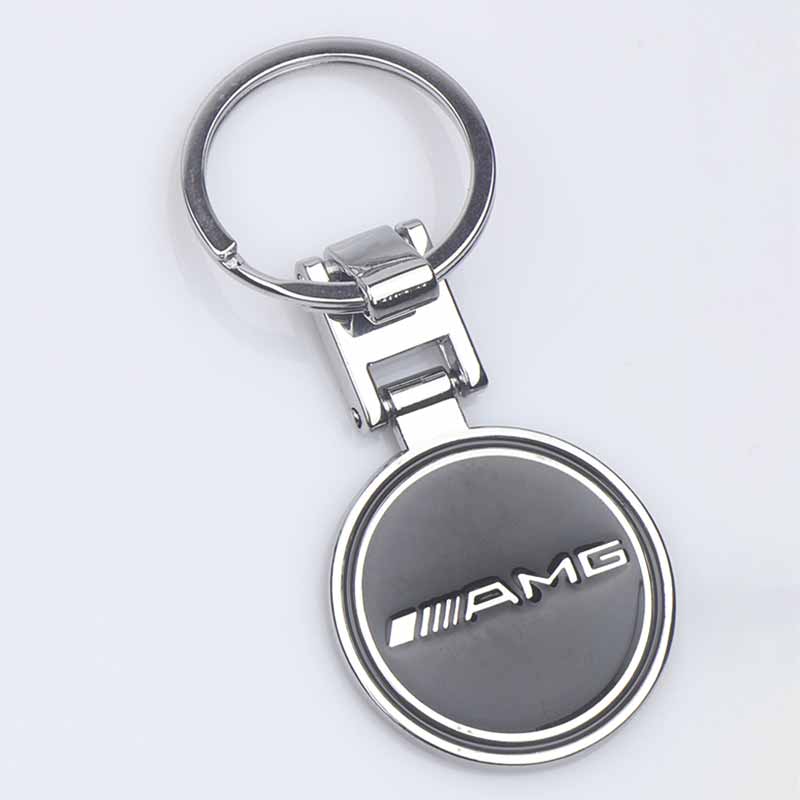 HOXL2 Leather/Metal Car Remote Key Cover Keychain Pendant Backpack For Mercedes Benz AMG A B C D M S R G Class GLA W176 W124 C260 C300