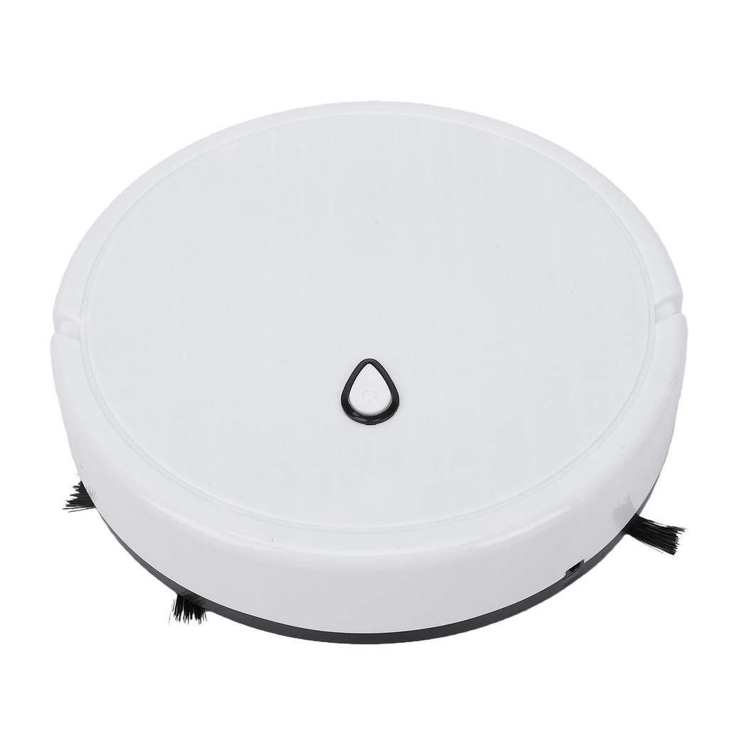 Mini Robot Vacuum Cleaner Automatic Avoidance Smart Sweeping Robot USB Rechargeable for Household Cleaning White