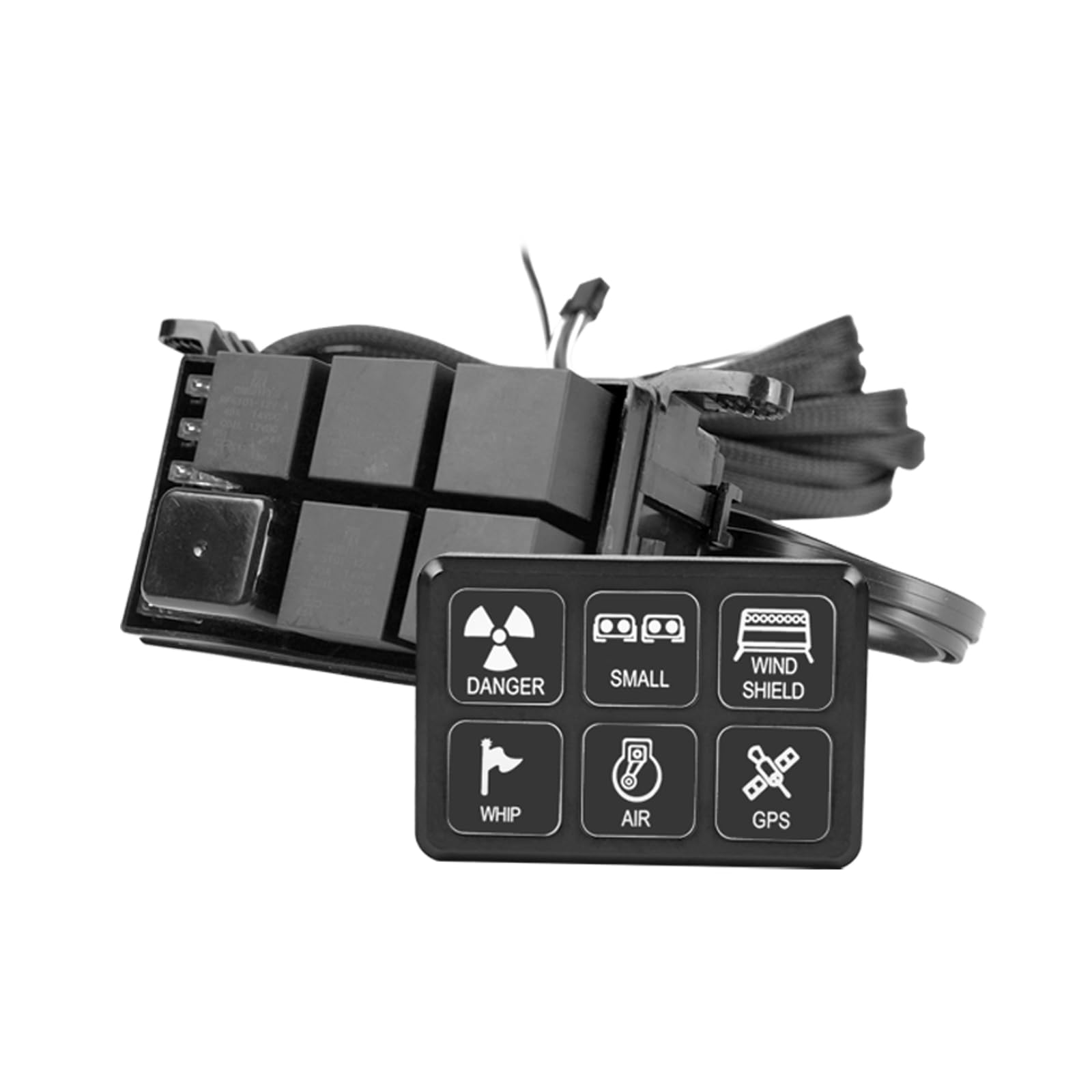 

Vancroser 6 Gang Switch Panel System Car Auto Dimmable LED Touch Control Boat Switch 6 Key 1 чёрный