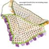 Elegant Hair Band Knitted Headband Flower Bohemian Triangle Turban Floral Ethnic Style Crochet Bandana Children