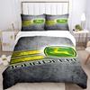 John Deere Agricultural Machinery Print 3Pcs Bedding Set,Duvet Cover with 2 Bedro,Pillowcase Home Birthday Gift