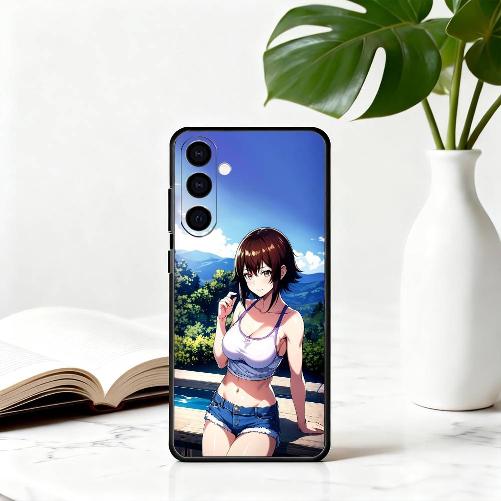 GrandBlue K-Kotegawa C-Chisa-KC Phone Case For Samsung Galaxy A73,A72,A71,A70,A53,A52,A51,Soft Silicone Black Cover