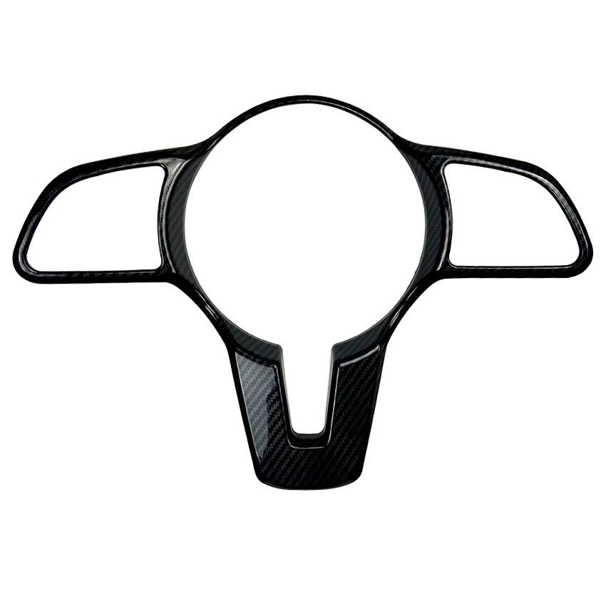 

Car Carbon Fiber Steering Wheel Panel Cover Trim For Mercedes Benz A B C E GLC GLA CLA GLS GLE EQC GLB car interior accessories