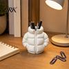 Warm Visual Pen Holder Down Jacket Holder, 3D Printed Desktop Organizer, Lightweight Durable Hollow Matte Texture for Students Dormitory Office