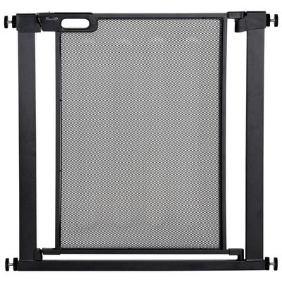 Dog Safety Gate, for Hallways, Staircases, Doors W/ Automatic Closing Door - Black