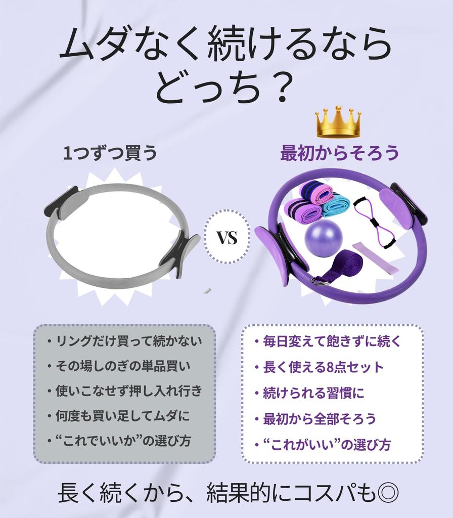 Von Current Waihag Pilates Beinhaltet Pilates Pilates Yoga und Übung [Empfohlenes Modell] Anfänger 8-teiliges Set! Ring, Ball, Gürtel, Bänder/Expander