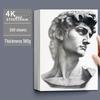 4K Thickened White Sketch Paper for Art Students - Suitable for Pencil, Watercolor, and Gouache Drawing