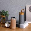 Double Wall Insulated Thermos 304 Stainless Steel Vaccum Flask Outdoor Portable 280ml Wood Water Cup Mini Vacuum Water Bottle