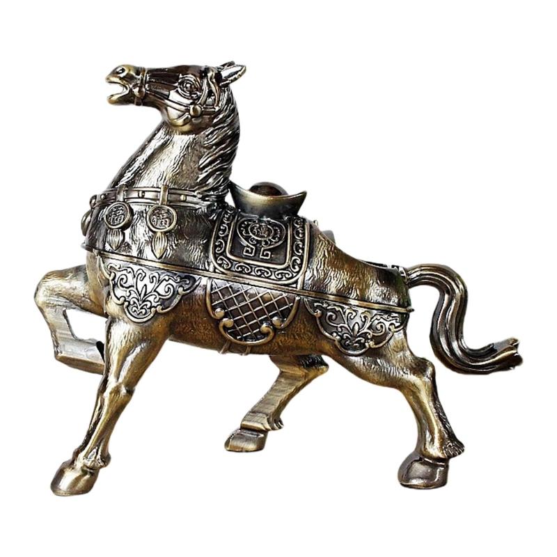 Vintage Horse Shape Ashtray Household Retro Cool Ashtrays Patio Desktop Decor Fashionable Birthday Gifts for Smokers
