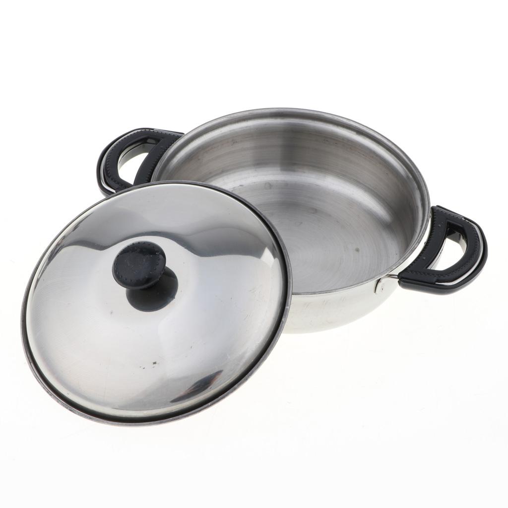 27PCS Stainless Steel Pots and Pans Kitchen Cookware Playset for Kids with Cooking Utensils