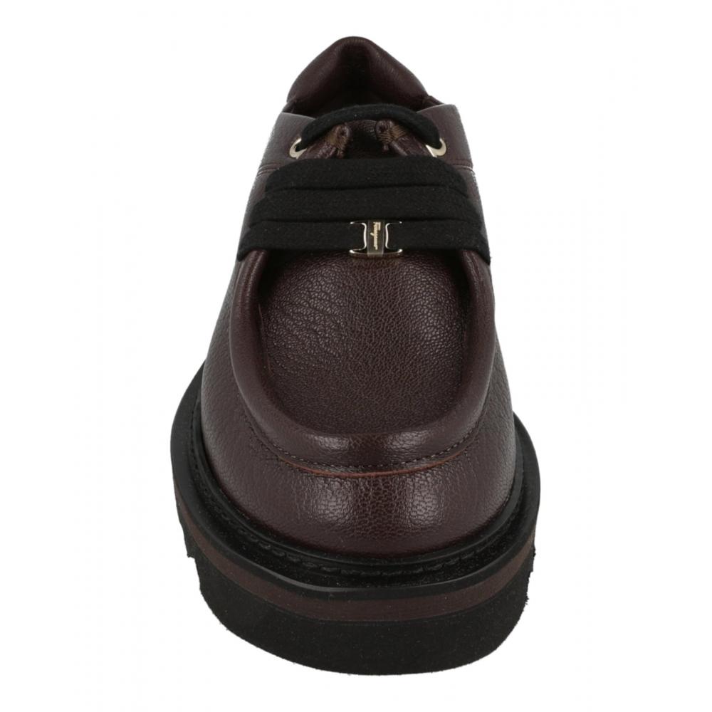 Salvatore Ferragamo Euripilo Leather Loafers Brown