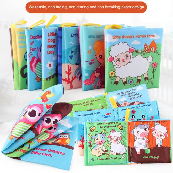 Cloth Baby Book Practical Ability Tear Resistant Early Educational Soft Baby Cloth Books for School
