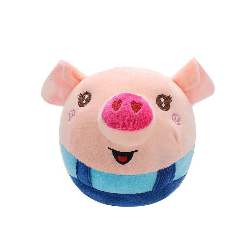 Jumping Pig Plush Toy With Singing Speech Learning For Baby And Kids